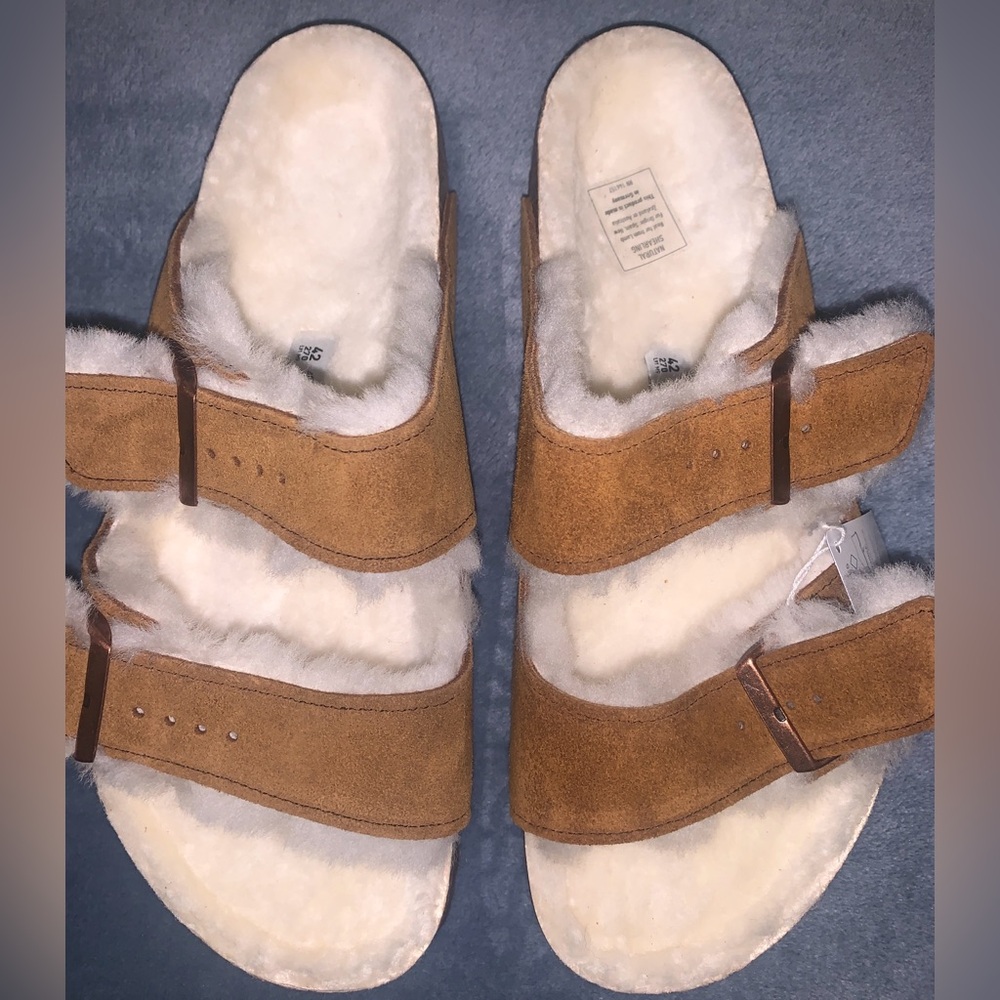 *BIRKENSTOCK ARIZONA SHEARLING SANDALS